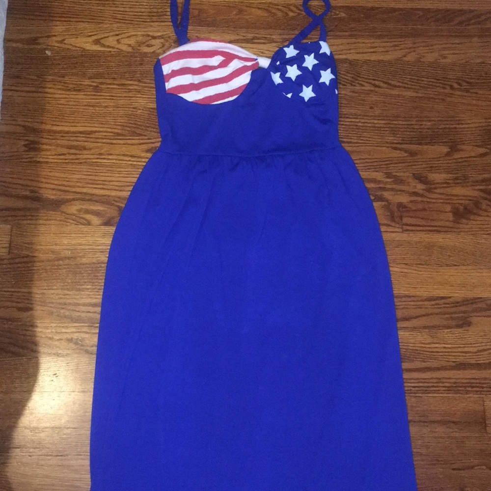 American flag maxi dress